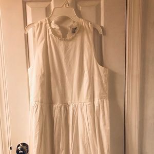 White J Crew Maxi Dress